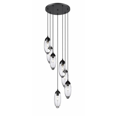 Arden 7 Light Chandelier 12 Inches Tall and 18 Inches Wide by Z-Lite - 651P-7R