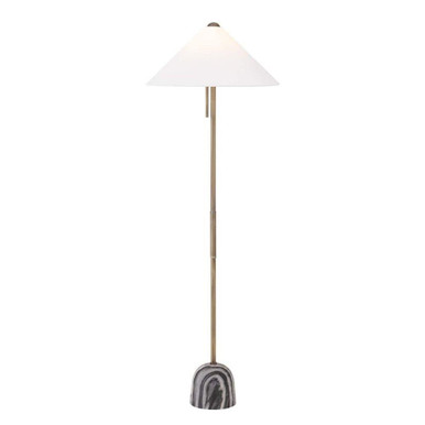 Millbrae 1 Light Floor Lamp 64.25 Inch Tall and 22 Inch Wide by Troy - PFL5064-PBR