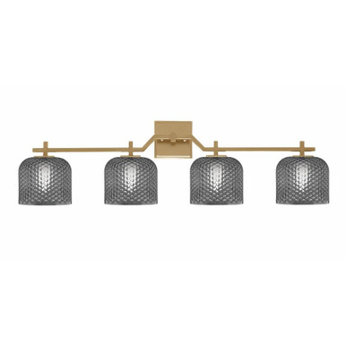 Corbin 4 Light Cylinder Bath Bar 10 Inch Tall X 35.75 Inch Length by Toltec - 2314-10-3575-CY
