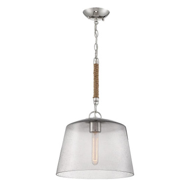 Windrush 1 Light Medium Medium Pendant by Designers Fountain - d210m-14p-pn