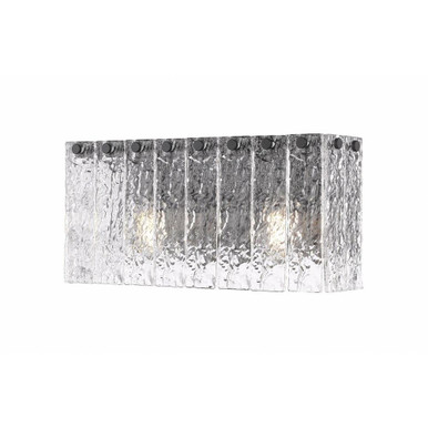 Glacier 2 Light Bath Vanity 7 Inch Tall and 15 Inch Wide by Z-Lite - 1943-2V