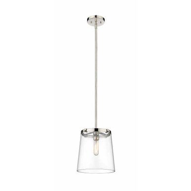 Callista 1 Light Small Pendant 12 Inches Tall by Z-Lite - 3032P10-PN