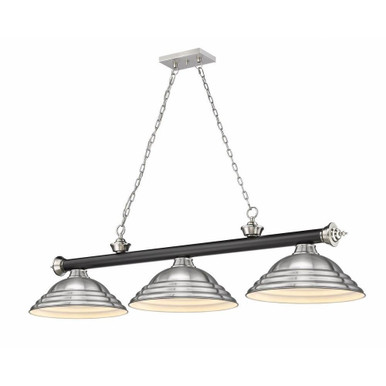 Cordon 3 Light Billiard 14 x 14 Inch by Z-Lite 2306-3MB-BN-SBN - 2306-3MB-BN-SBN