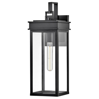 Cole 1 Light Medium Outdoor Wall Lantern by Lark - 82064BK