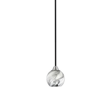 Paramount 1 Light Mini Pendant 6.25 Inch Tall by Toltec - 3401-BN-4100