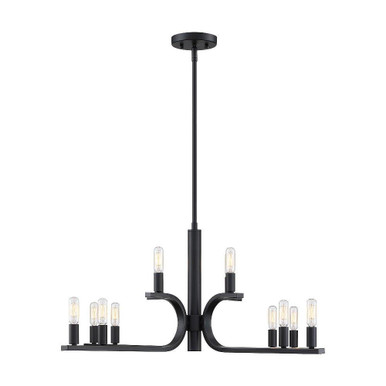 Skye 12 Light Chandelier 14 Inch and 35.5 Inch Wide by Designers Fountain - D314C-12CH-MB