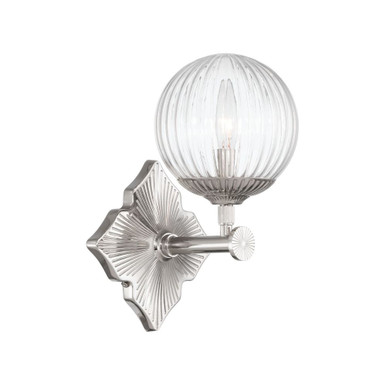 Orly 1 Light Wall Sconce 12 Inch Tall and 7.5 Inch Wide by Crystorama - ORY-1001