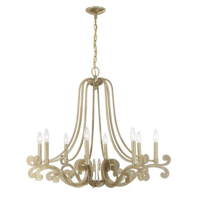 Lombard 8 Light Chandelier 28 Inch Tall and 34 Inch Wide by Savoy House - 1-6097-8-127