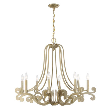 Lombard 8 Light Chandelier 28 Inch Tall and 34 Inch Wide by Savoy House - 1-6097-8-127