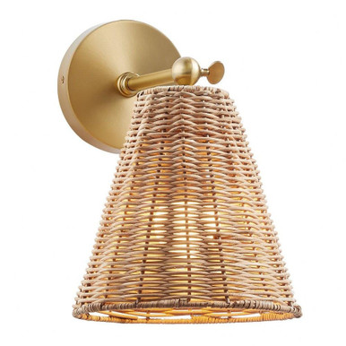 1 Light Wall Sconce 11 Inch Tall by Meridian - M90118NB
