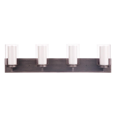 Texture 4 Light Bath Vanity 8.75 Inch Tall and 33 Inch Wide by Craftmade - 11633NIVNI4