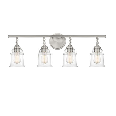Fuller 4 Light Bath Vanity 11 Inch Tall and 31.38 Inch Wide by Savoy House - L8-8055-4
