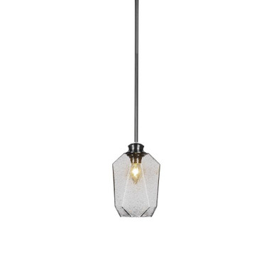 Rocklin 1 Light Small Pendant 10.75 Inches Tall by Toltec - 72-BN-4462