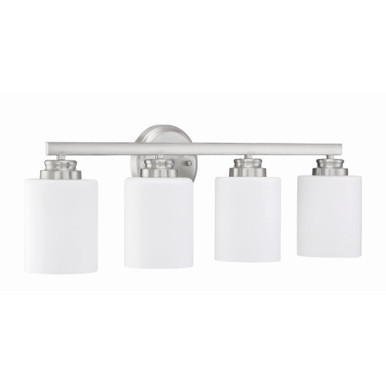 Bolden 4 Light Vanity Light by Craftmade 50504-BNK-WG - 50504-BNK-WG