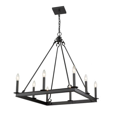 Barclay 8 Light Chandelier 26 Inches Wide by 31.5 Inches High by Z-Lite - 482S-8-26