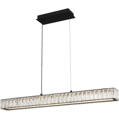 Reese Light Oversized Linear Chandelier by Quoizel - PCRES137MBK
