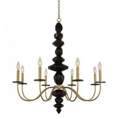 Piedra 8 Light Large Chandelier by Allegri - 031551-039