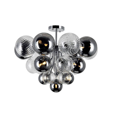 Pallocino 50W 10 LED 25 Inch Wide Flush Mount by CWI - 1205C25-10-601