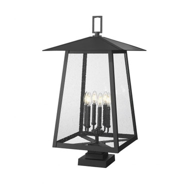 Rainer 6 Light Outdoor Pier Mount 32.5 x 17.5 Inches by Z-Lite - 5015PHXXLS-SQPM-BK