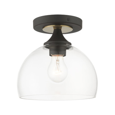Glendon 1 Light 8.25 Inch Wide Semi Flush Mount by Livex - 53640