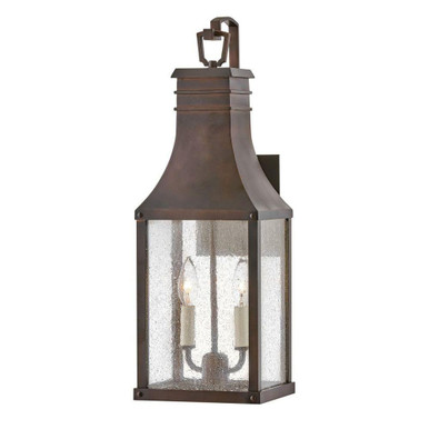 Beacon Hill Two Light Outdoor Candle Style Wall Lantern by Hinkley - 17464BLC