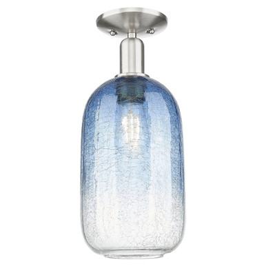 Brookhaven Cloche 1 Light Semi Flush Mount 16.5 Inch Tall by Innovations - 716-1C-G482-7