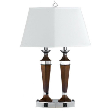 Hotel 2 Light Desk Lamp 27 Inches Tall and 18 Inches Wide by Cal  - LA-694DK-2R