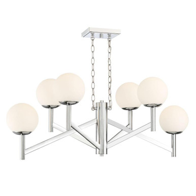 Kelvin 6 Light Oversized Chandelier by Designers Fountain - 95138-ch