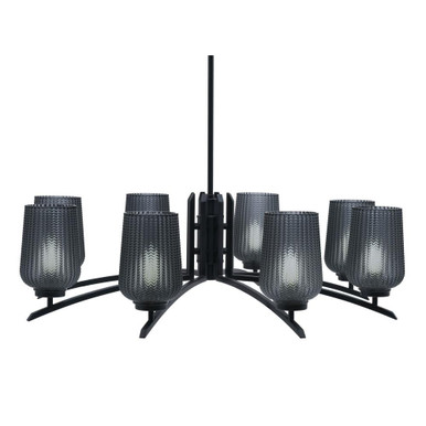 Kurve 8 Light Oversized Chandelier by Toltec 3708-MB-210 - 3708-MB-210