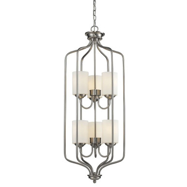 Cardinal 6 Light Small Pendant by Z-Lite - 434-40-BN
