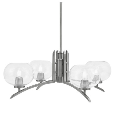 Kurve 4 Light Large Chandelier by Toltec 3704-GP-20 - 3704-GP-20