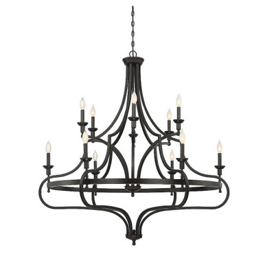 Shields 12 Light Oversized Chandelier by Savoy House - 1-9084-12-13
