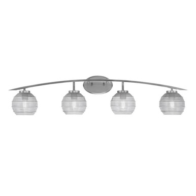 Kurve 4 Light Vanity Light 9.5 Inch Tall by Toltec - 3724-461