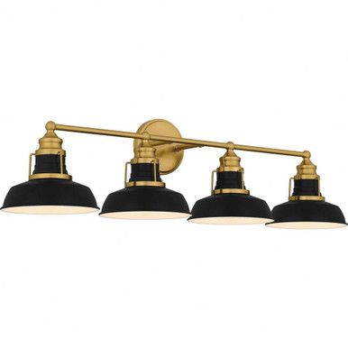 Huxley 4 Light Vanity Light by Quoizel - HUX8634AB