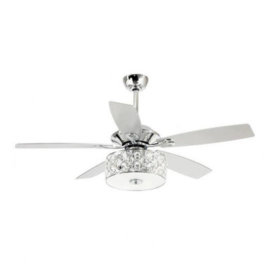 Glowthorne Gardens 5 Blade Ceiling Fan with Light Kit 52 Inch Wide by BSH - 2615-BEL-1375965