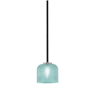 Sandia One Light Stem Mini Pendant 6 x 6 Inches by Toltec - 6201-MBGP-4615