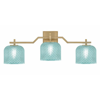 Corbin 3 Light Bath Bar 10 Inch Tall and 26.75 Inch Length by Toltec - 2313-10-2675