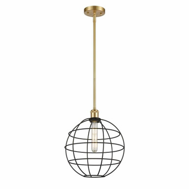 Lake Placid 1 Light Medium Stem Hung Pendant 12 Inch Wide by Innovations - 516-1S-LP-12