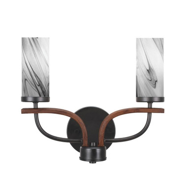 Monterey 2 Light Vanity Light 12.5 Inch Length by Toltec - 2912-GPDW-801