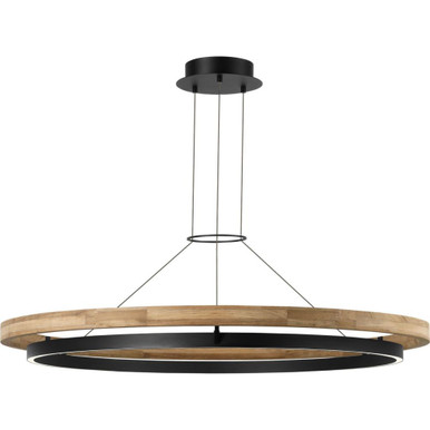 Grace 123.6W 1 LED Outdoor Chandelier 48 Inch Wide by Visual Comfort Modern - SLOCH77930TXBTK