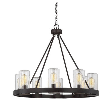 Inman 8 Light Oversized Outdoor Chandelier by Savoy House - 1-1130-8-13