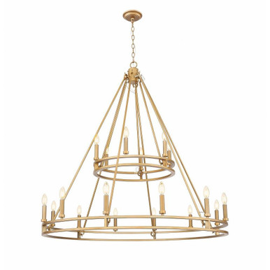 Dennison 18 Light Chandelier 39.5 Inch Tall and 47.5 Inch Wide by Z Lite - 4005-18SBR