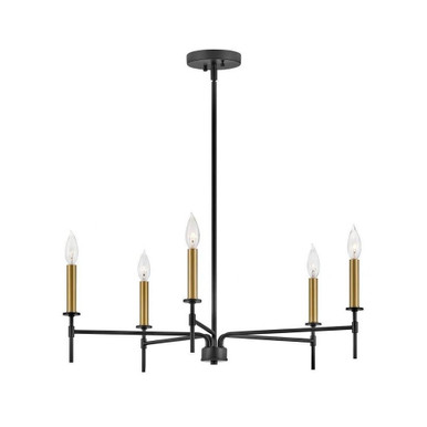 Hux 1 Light Large Chandelier by Lark - 83075BK