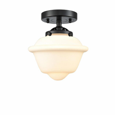 Oxford 1 Light 7.5 Inch Wide Semi Flush Mount by Innovations - 284-1C-G53