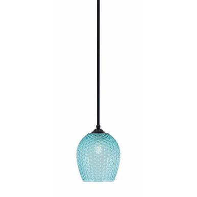 Zilo 1 Light Stem Hung Mini Pendant 6.5 Inch Tall and 6 Inch Wide by Toltec - 560-49-0