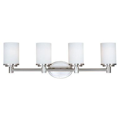Cylinder 4 Light Vanity Light by Maxim - 9054SWSN