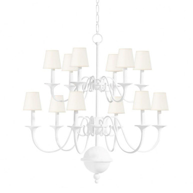 Windsor 12 Light Mini Chandelier by Hudson Valley - MDS433-WP