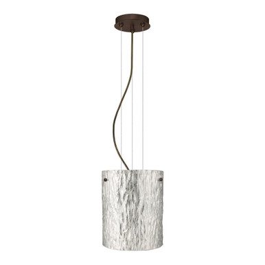 Tamburo 8 1 Light Small Cable Pendant with Flat Canopy by Besa - 1KG-TAMBURO8