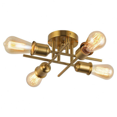 Neipris Path 4 Light 18 Inch Wide Metal Semi Flush Mount - 303-BEL-5021614