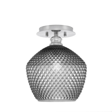 Edge 1 Light 9 Inch Wide Semi Flush Mount by Toltec - 1160-9